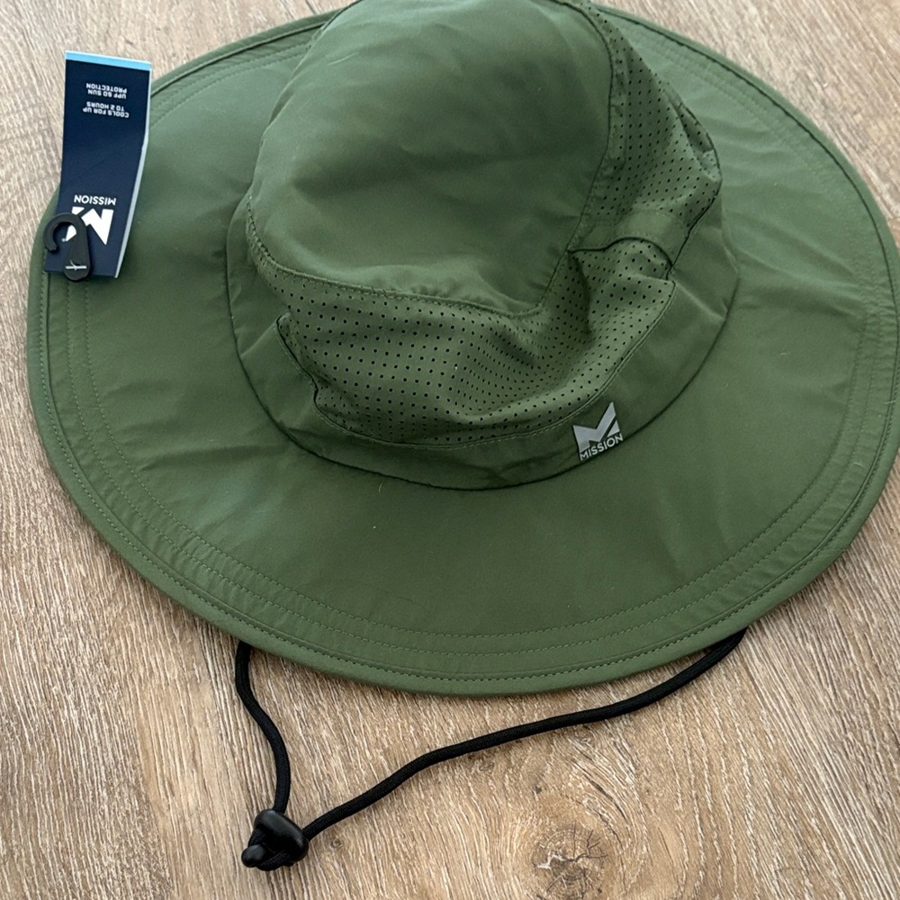N Mission Olive Green Men's Sun Hat